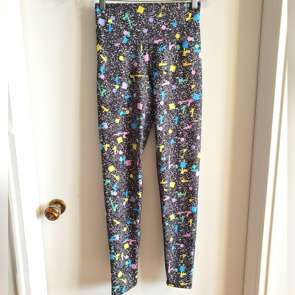 Beach Riot Sport Woman Leggings Black Bright Flex Colors Luxury Quality Med NWT